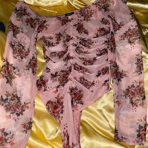 rue 21 floral bodysuit